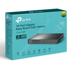 Tp-link Tl-sg1210mpe 9 Port 10/100/1000 123w 8xpoe +1sfp Yonetilebilir Switch