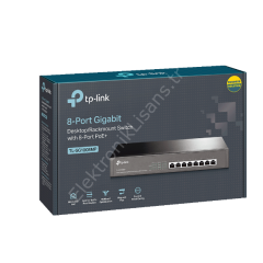 Tp-link Tl-sg1008mp 8 Port 10/100/1000 126w 8xpoe Rackmount Metal Kasa Switch