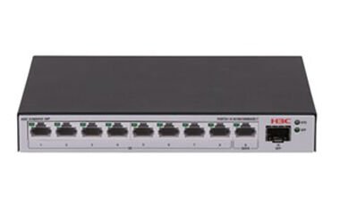 H3c S1600v2-10p-hpwr 9 Port 10/100/1000 8 Port 125w Poe +1sfp Yonetilir Switch