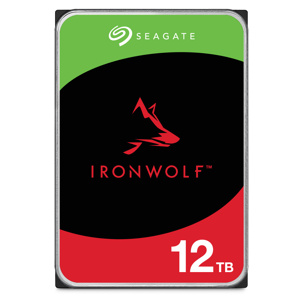 Seagate IronWolf 12 TB 7200 RPM 256 MB SATA3 180 TB/Y NAS (ST12000VN0008)