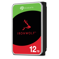 Seagate IronWolf 12 TB 7200 RPM 256 MB SATA3 180 TB/Y NAS (ST12000VN0008)