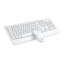 Lecoo Cm105 Usb Kablolu Klavye Mouse Set Beyaz