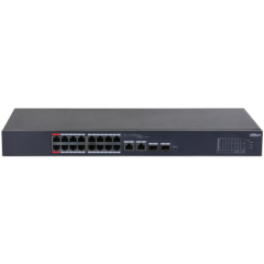 Dahua CS4218-16ET-190 18 Port 10/100 16xPoE 190W +2SFP Yönetilebilir Switch