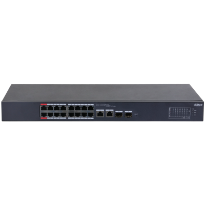 Dahua CS4218-16ET-190 18 Port 10/100 16xPoE 190W +2SFP Yönetilebilir Switch