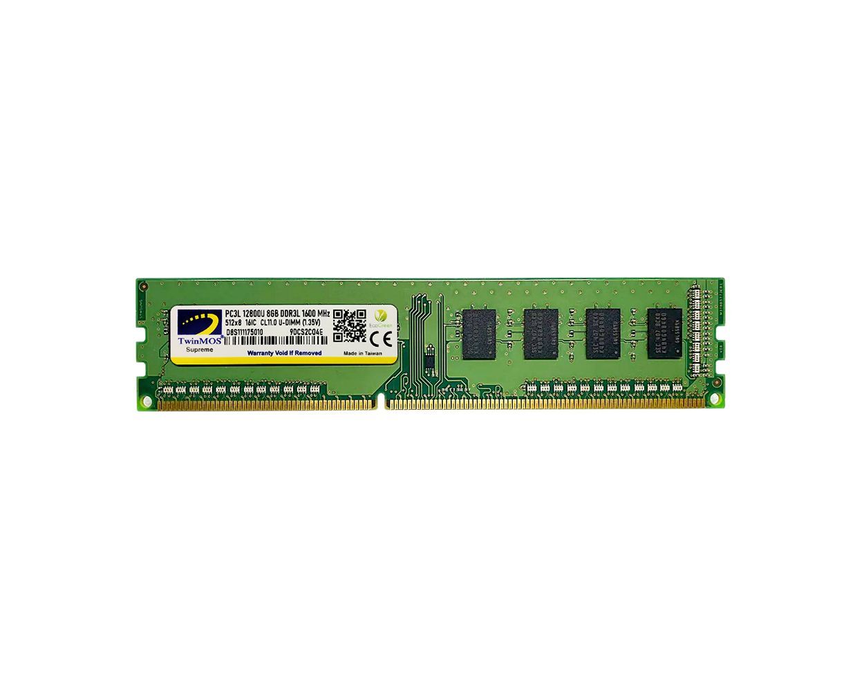 8 Gb Ddr3 1600mhz Twinmos Cl16 1.35 Low Voltage (mdd3l8gb1600d)