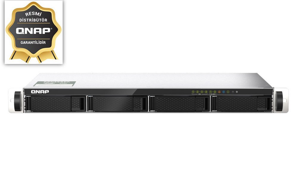 Qnap Ts-435xeu 4gb 4 Slot 2x10gbe Sfp Port Usb3.2 Rackmount Nas Depolama Unitesi