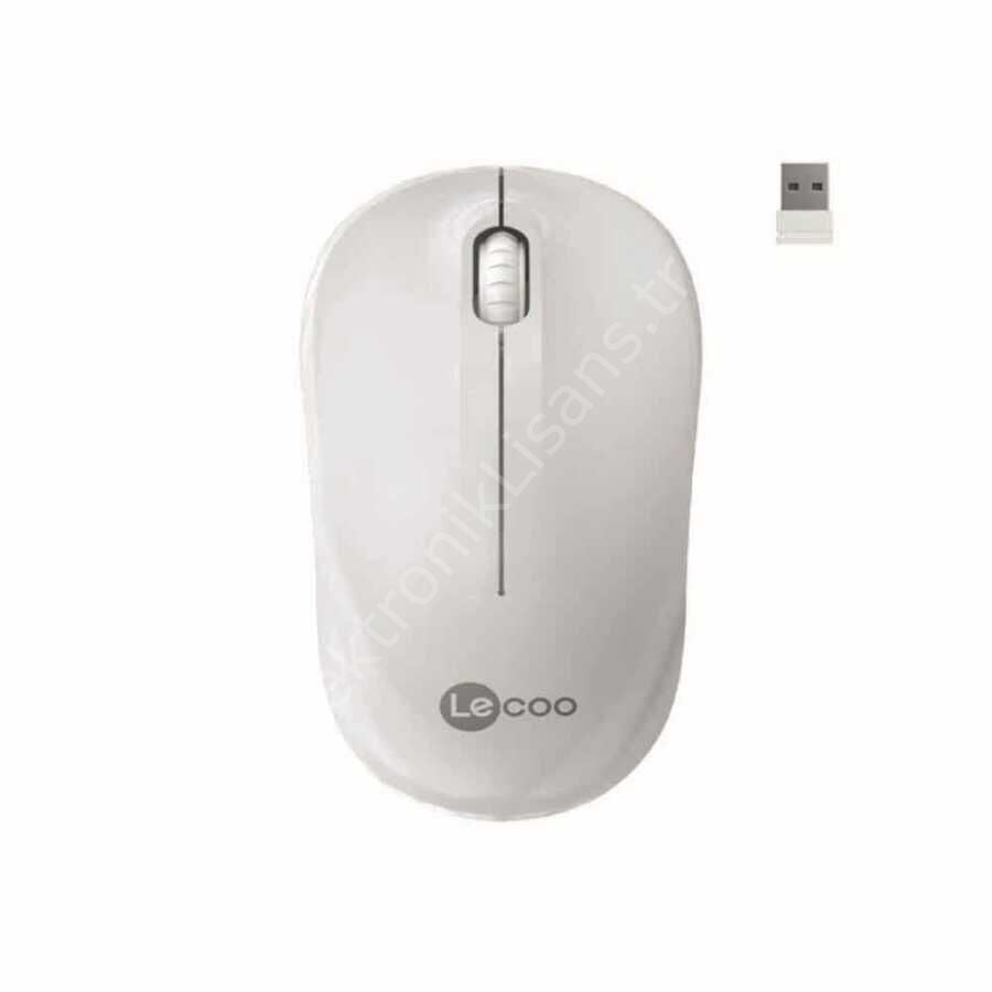 Lecoo Ws206 Usb Kablosuz Mouse Beyaz
