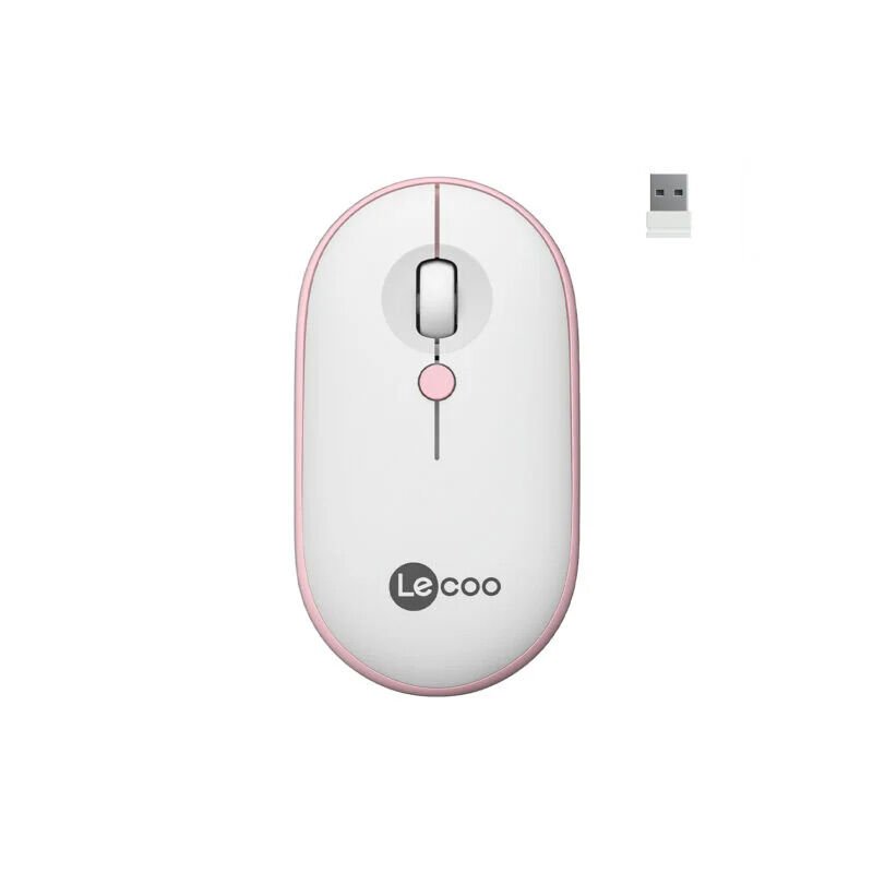 Lecoo Ws212 Usb Kablosuz Mouse Beyaz-pembe