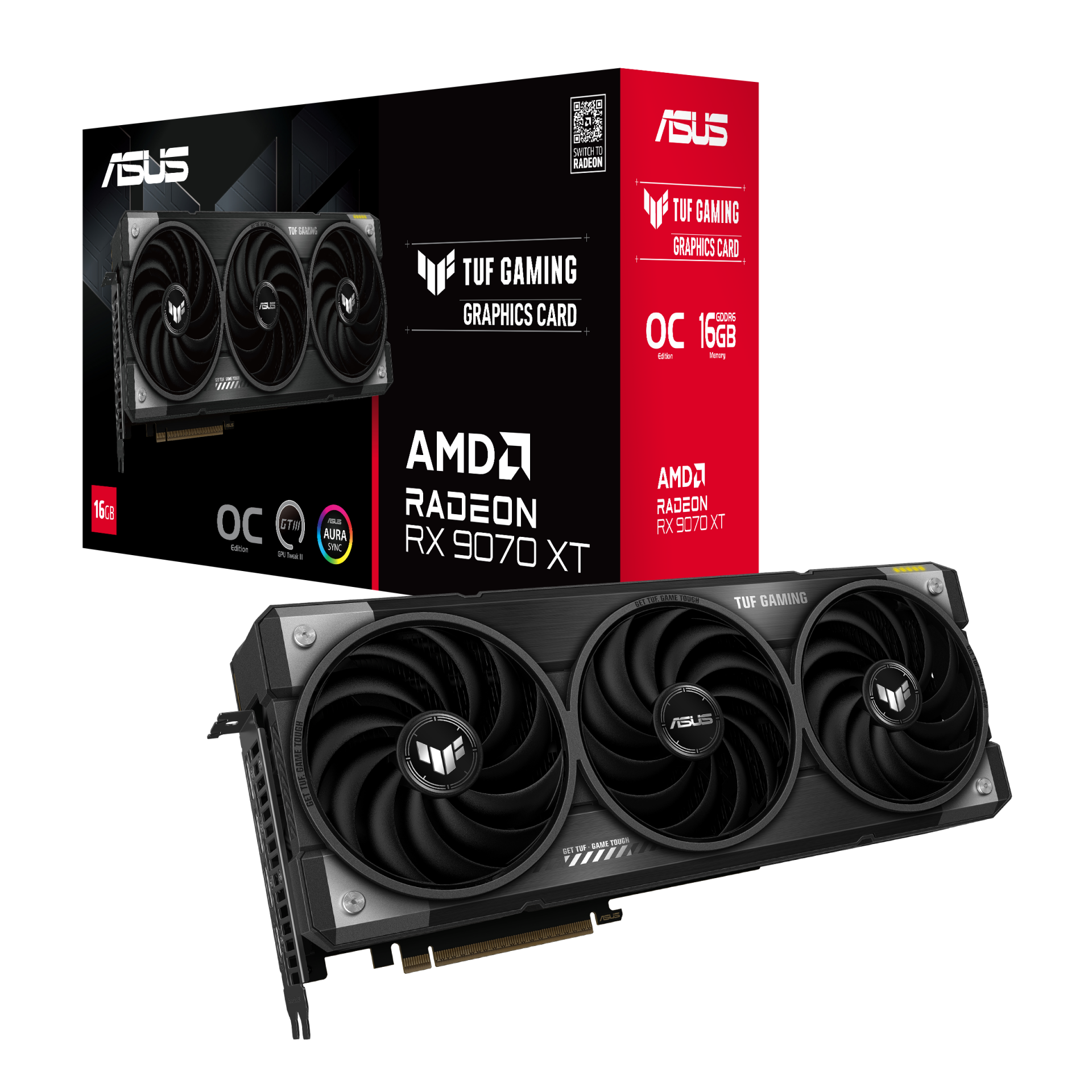 Asus Rx9070xt 16gb Gddr6 256bit 3xDP/HDMI (TUF-RX9070XT-O16G-Gaming)