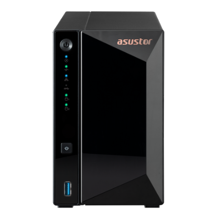 Asustor As3302t V2 2 Slot Tower Nas 1.7 Quad Ghz 2gb Ddr4 2.5gbe