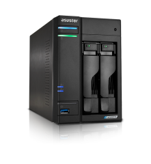 Asustor As6702t 2 Slot Tower Nas Celeron 2ghz Quad 4gb Ddr4 2x2.5gbe
