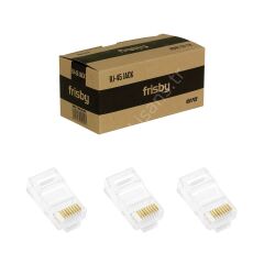 Frisby Fnw-rj4519n 100 Lu Paket Cat5 Rj45 Utp Konnektor