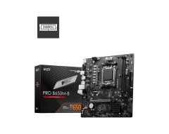 MSI Pro B650M-B AM5 DDR5 Ses GLAN HDMI/VGA SATA3 USB3.2 mATX